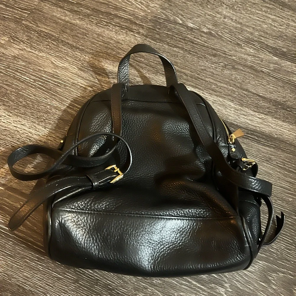 Michael Kors Black Leather Backpack